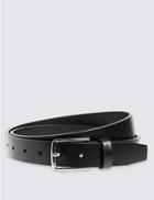 Marks & Spencer Rectangular Buckle Formal Belt Black