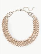 Marks & Spencer Pearl Effect Sparkle Multi Row Necklace Mink