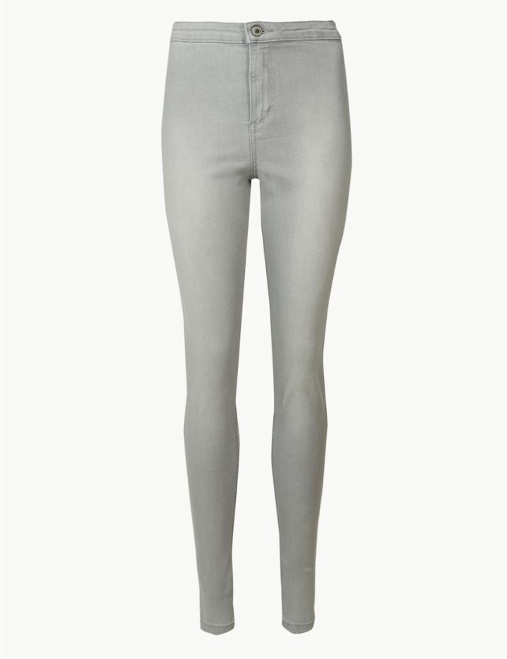 Marks & Spencer High Waist Super Skinny Jeans Grey