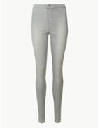 Marks & Spencer High Waist Super Skinny Jeans Grey