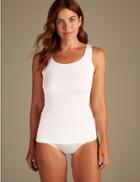 Marks & Spencer Heatgen&trade; Thermal Built-up Shoulder Vest Cream