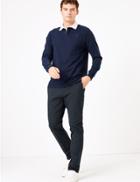 Marks & Spencer Slim Fit Cotton Stretch Chinos Navy