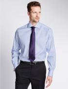 Marks & Spencer Pure Cotton Non-iron Regular Fit Shirt Sky