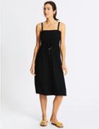 Marks & Spencer Shirred Beach Dress Black