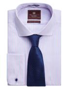 Marks & Spencer Pure Silk Micro Spotted Tie Navy