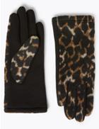 Marks & Spencer Leopard Print Gloves Natural