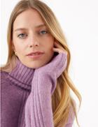 Marks & Spencer Spongey Roll Neck Jumper Violet