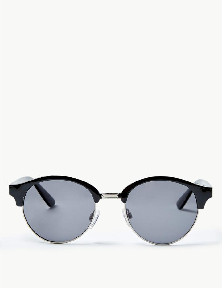 Marks & Spencer Polarised Round Sunglasses Black