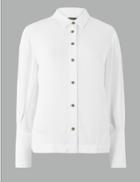 Marks & Spencer Autograph Balloon Sleeve Blouse Soft White