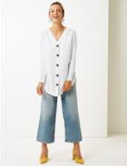 Marks & Spencer V-neck Long Sleeve Tunic White
