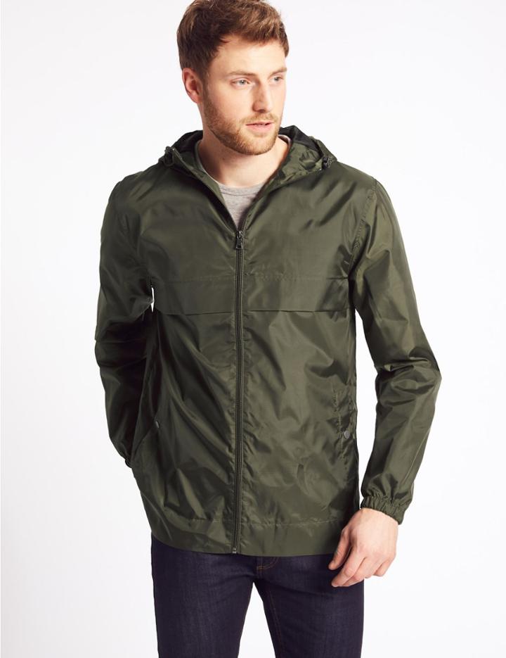 Marks & Spencer Shower Resistant Pack-away Mac Khaki