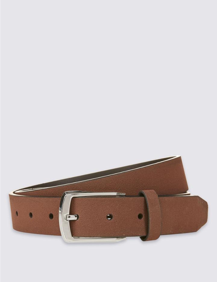 Marks & Spencer Faux Suede Formal Belt Mocha