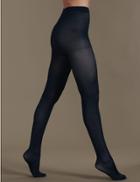 Marks & Spencer 3 Pair Pack 40 Denier Supersoft Opaque Tights Navy