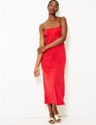 Marks & Spencer Jersey Shirred Fit & Flared Beach Dress Black