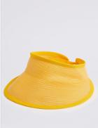 Marks & Spencer Woven Visor Hat Yellow