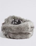 Marks & Spencer Faux Fur Headband Grey