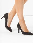 Marks & Spencer Embellished Stiletto Heel Court Shoes Black Mix