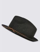 Marks & Spencer Trilby Summer Hat Black