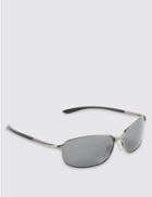 Marks & Spencer Oval Polarised Sunglasses Gunmetal