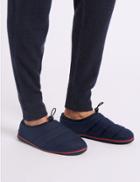 Marks & Spencer Quilted Slip-on Mule Slippers Navy