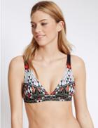 Marks & Spencer Printed Triangle Bikini Top Multi