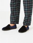 Marks & Spencer Shiny Slippers Navy