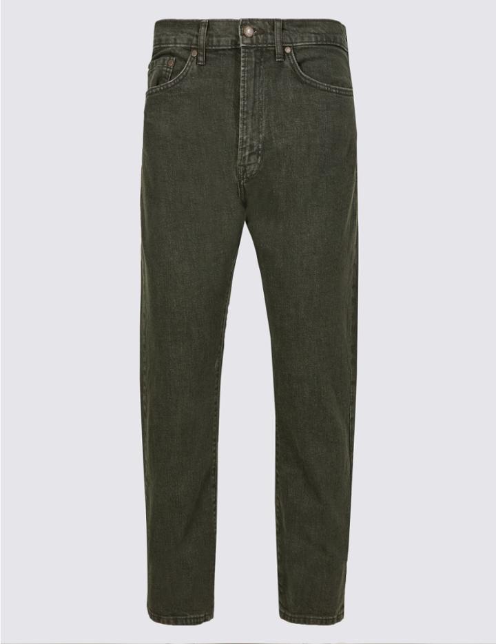 Marks & Spencer Regular Fit Stretch Jeans Green