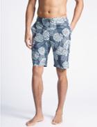Marks & Spencer Printed Quick Dry Swim Shorts Denim Mix