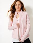 Marks & Spencer Scuba Fleece Jacket Light Rose
