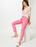 Marks & Spencer Mid Rise Slim Fit Jeans Pink
