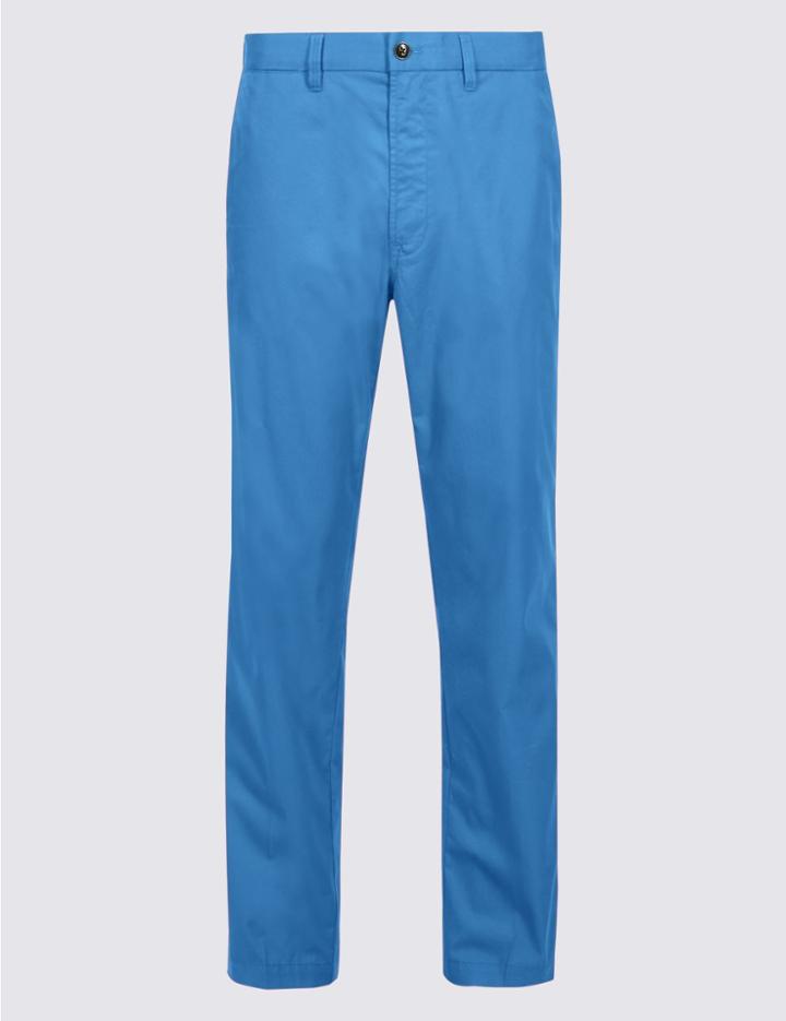 Marks & Spencer Super Lightweight Regular Fit Chinos Cobalt