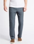 Marks & Spencer Regular Fit Super Lightweight Chinos Faded Blue