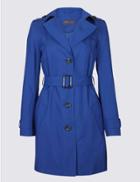 Marks & Spencer Trench Coat With Stormwear&trade; Cobalt