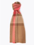 Marks & Spencer Checked Scarf Camel Mix