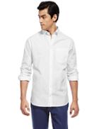 Marks & Spencer 2 Pack Easy To Iron Shirts With Pocket White