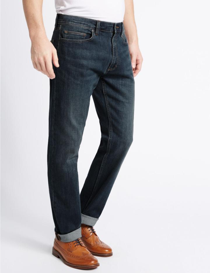 Marks & Spencer Tapered Fit Jeans Tint