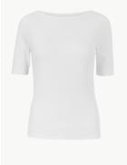 Marks & Spencer Petite Pure Cotton T-shirt White