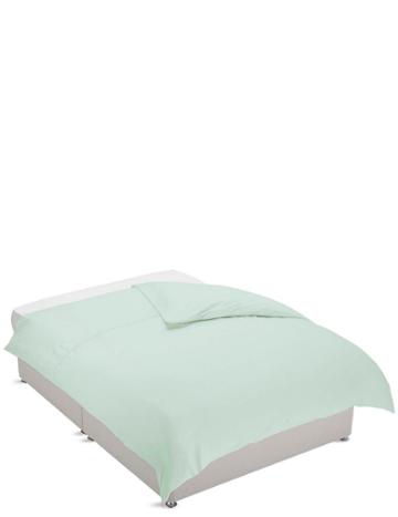 Marks & Spencer Non-iron Pure Egyptian Cotton Duvet Cover Light Duck Egg