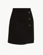Marks & Spencer Jersey Wrap Mini Skirt Black