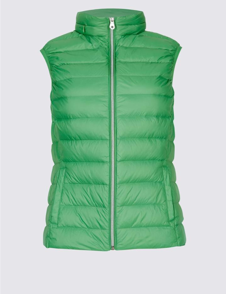 Marks & Spencer Down & Feather Gilet With Stormwear&trade; Green