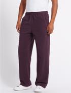Marks & Spencer Fleece Joggers With Staynew&trade; Claret
