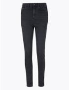 Marks & Spencer Super Soft Skinny Ankle Grazer Jeans Black
