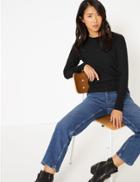 Marks & Spencer Diamond Stitch Jumper Black