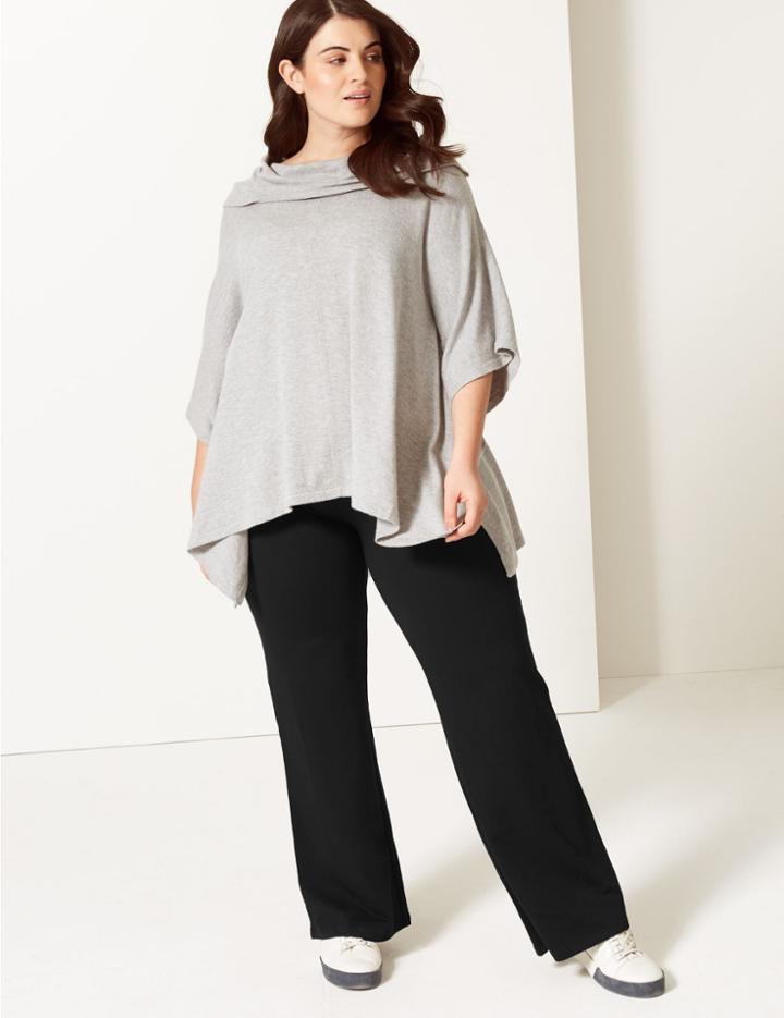 Marks & Spencer Curve Straight Leg Joggers Black