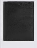 Marks & Spencer Leather Slim Bi Fold Card Wallet With Cardsafe&trade; Black