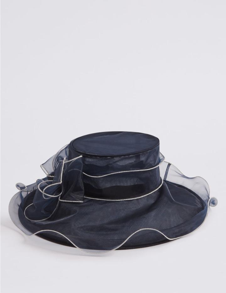 Marks & Spencer Large Bow Hat Navy