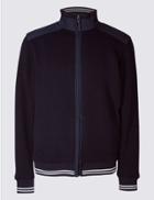 Marks & Spencer Zipped Through Fleece Jacket Navy