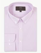 Marks & Spencer Cotton Blend Slim Fit Shirt Lilac
