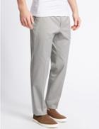 Marks & Spencer Slim Fit Cotton Rich Chinos Grey
