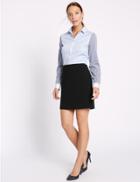 Marks & Spencer Straight Mini Skirt Black